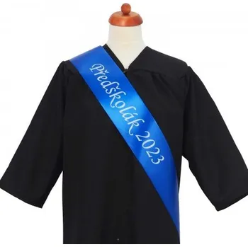 Party dekorace Šerpa pro předškoláky ultramarínová modrá - saténová