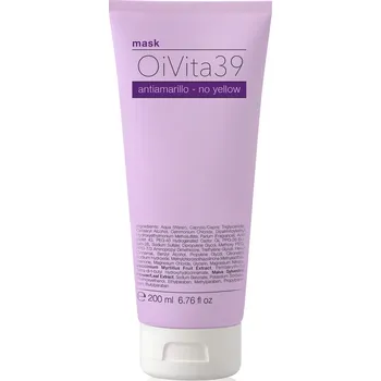 Vlasová regenerace OiVita39 No Yellow Mask - Maska proti žlutým odleskům 200 ml