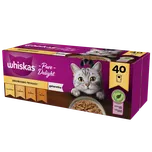 WHISKAS Adult sáčky 40 x 85 g Drůbeží hranolky - vlhké krmivo pro dospělé kočky, v želé (kousky s: kuřecím, krůtím, drůbežím, kachním)
