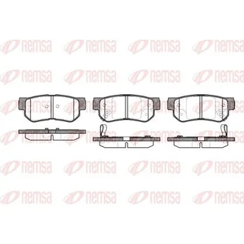 Brzdová destička Sada brzdových destiček, kotoučová brzda REMSA 0746.02