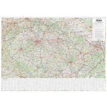 Česko nástěnná automapa 1:360 000 -…