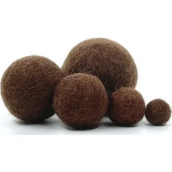 MMboutique Plstěná kulička vel.XL 039-Chocolate