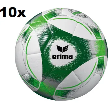 Fotbalový míč ERIMA SET 10 x HYBRID TRAINING 2.0 FOTBALOVÝ MÍČ VELIKOST 3 - Bílá, Zelená - velikost 3 uk - doprava zdarma
