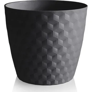Květináč Ruby matt recyklovaný květináč 36 cm, antracit, antracitová