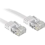 LINDY 47505 RJ45 síťové kabely, propojovací kabely CAT 6 U/UTP 10.00 m bílá s ochranou 1 ks