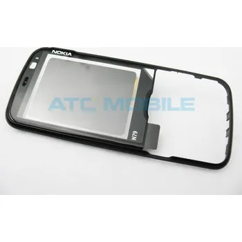 Náhradní kryt pro mobilní telefon Přední kryt telefonu Nokia N-79, barva černá (Black), originální - 0254490 a zpět 8 Kč s ATC Clubem