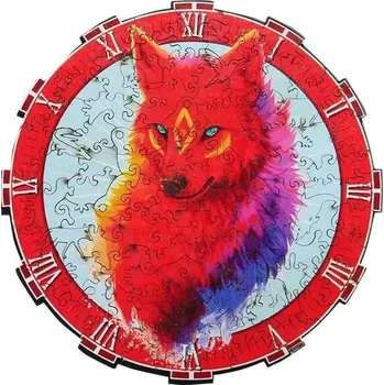 Puzzle DAALO Dřevěné zvířecí puzzle - vlk - AKCE!