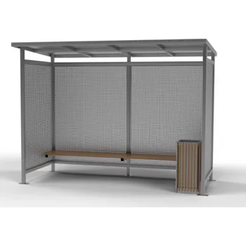 Přístřešek na auto HTI ZASTÁVKOVÝ PŘÍSTŘEŠEK ANTIVANDAL II Barva konstrukce: kovářská čerň