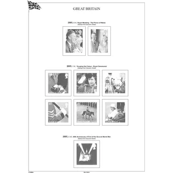 Sběratelství Albové listy A4 POMfila Velká Británie 2005-2009, (73 listů), vč. zesílených obalů, papír 160gr.
