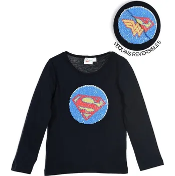 Dívčí tričko Tmavě modré dívčí tričko Super Hero Girls Velikost: 104