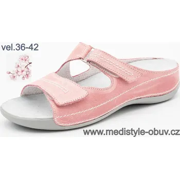 Dámská zdravotní obuv MEDISTYLE ŠÁRKA LŠ-V15/1 pantofel RŮŽOVÝ, --- - 40