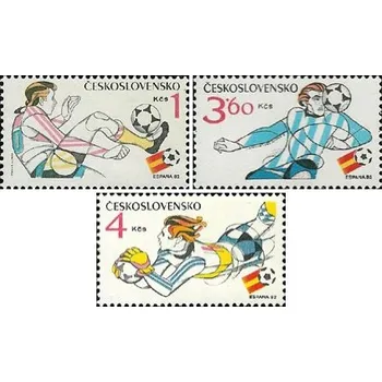 Sběratelství XII. MS ve fotbale - Španělsko 1982 - čistá - č. 2521-2523