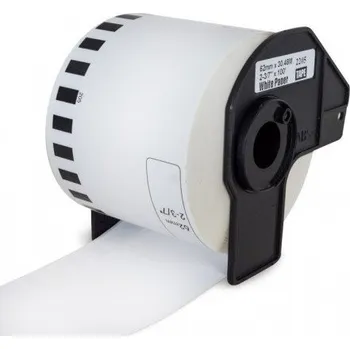 Papír pro tiskárny PRINTLINE kompatibilní etikety s Brother DK-22205, papírová role 62 x 30,48mm