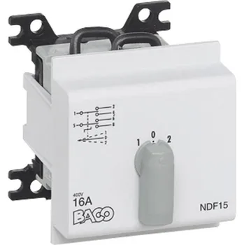 vypínač BACO NDF15 silový vypínač 16 A 2 x 30 ° šedá 1 ks