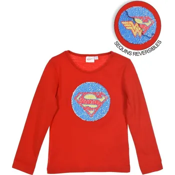 Červené dívčí tričko Super Hero Velikost: 128