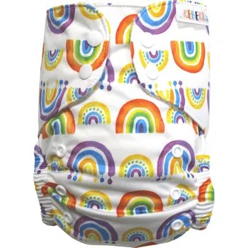 Plena Breberky BIO Bambusová kapsová plenka (M) - Duha PAT