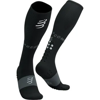 Pánské ponožky Kompresní podkolenky Compressport Full Socks Oxygen - BLACK Velikost: EU 39-41