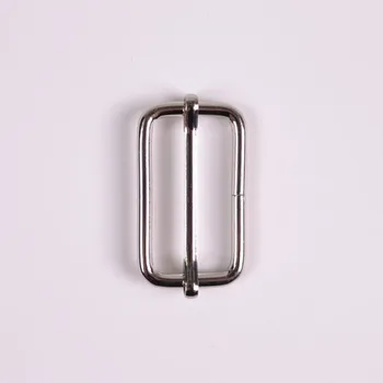 Kovový posunovač na popruhy 38x26 mm stříbrný