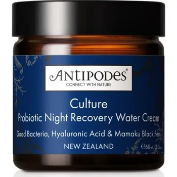 Pleťový krém Antipodes Culture Probiotic Night Recovery Water Cream regenerační noční krém 60 ml
