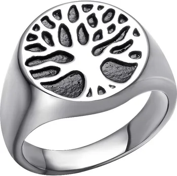 Prsten Šperky4U Ocelový prsten strom života - velikost 57 - OPR1891-57