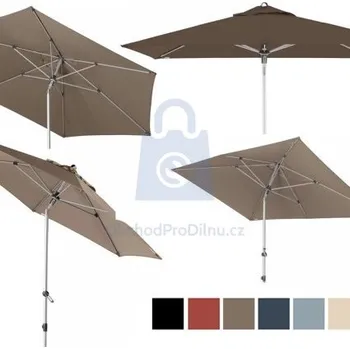 Slunečník Slunečník s automatickým naklápěním, EXPERT 2,2 x 1,4 m, červený, balení 1 ks