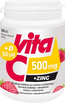 Vitabalans C-Vita 500 mg + Zinc + D 150 žvýkací tbl.