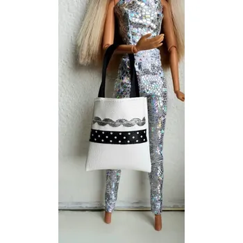 Doplněk pro panenku LOVEDOLLS Kabelka bíločerná