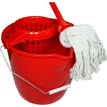 mop Mop komplet třásňový WET IT 12L kulatý modrá/červená