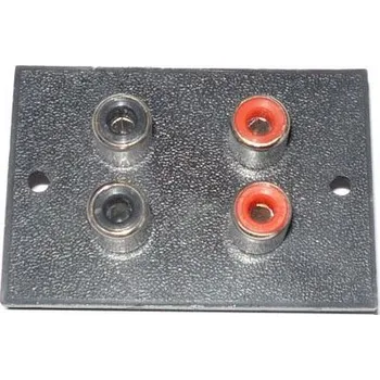 Síťový kabel CINCH zdířka panelová 4x (35x52mm)