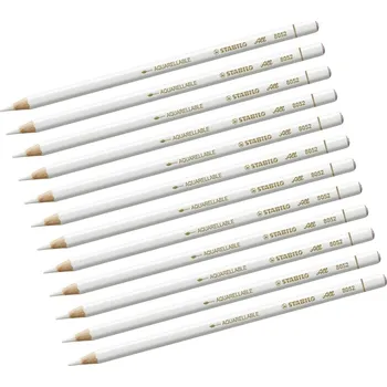 Grafitová tužka Tužka STABILO All s bílou tuhou, šestihranná - balení 12 ks