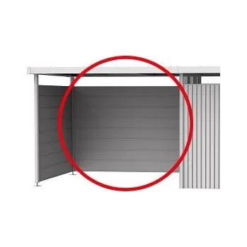 Zahradní domek Biohort Zadní stěna vel. S postranní střechy pro HighLine, šedý křemen metalíza