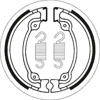 Brzda pro motocykl Brzdové pakny MR3 zadní HONDA XL 600 V Transalp rok 87-90