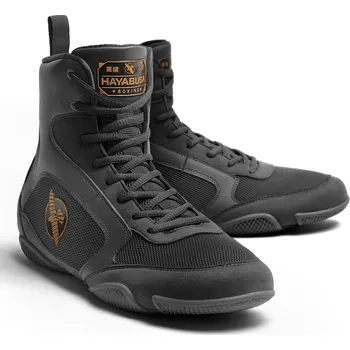 Boxerská obuv Boxerské boty Hayabusa - černé