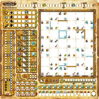 Desková hra TLAMA games Papírové Doupě - stíratelný list pro rozšíření