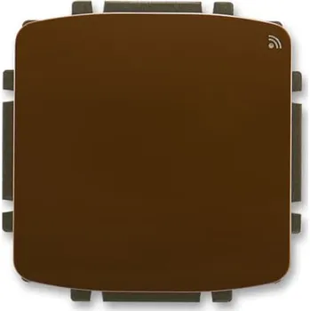 vypínač spínač s krátkocestným ovladačem, s přijímačem RF signálu, 868 MHz, hnědá, design TANGO