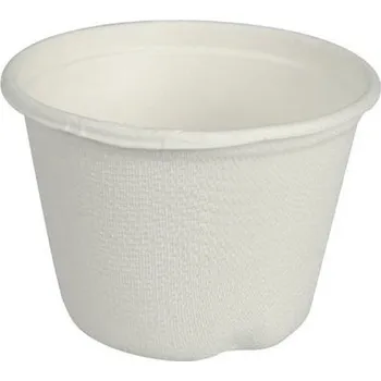 Jednorázové nádobí Bio produkty Eko miska z cukrové třtiny 120ml (cena za 100ks)