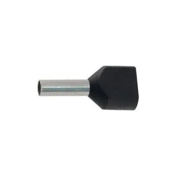 Síťový kabel Dutinka pro dva kabely 1,5mm2 černá (TE1,5-8)