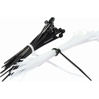 Stahovací páska Bike It kabelové stahovací pásky 12" (30cm), bílé, 50ks CBT12W