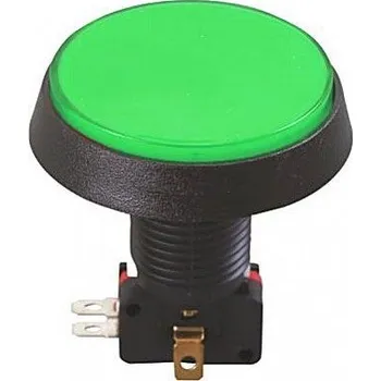 Tlačítko PBS-36, ON-(ON) 1p.250V/10A zelené, prosvětlené