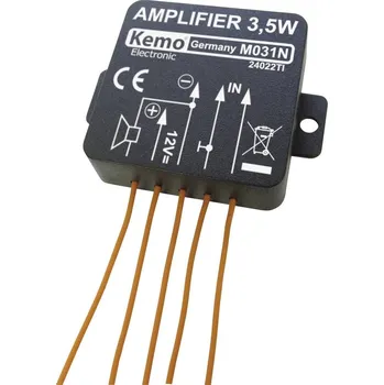 Měnič napětí Kemo M031N mono zesilovač hotový modul 5 V/DC, 6 V/DC, 9 V/DC, 12 V/DC 3.5 W