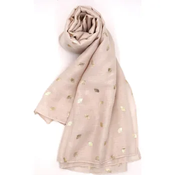 Šála XXL Multifunkční přehoz přes ramena / ruce / pareo / šál / šátek 330242704-3 béžová s potiskem 190 x 80 cm (190 x 80)