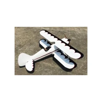 RC model letadla 54" Muscle Bipe - bílá/černá 1,37m