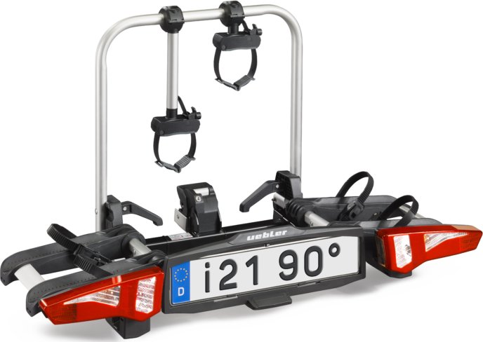 Nosič kol na tažné zařízení UEBLER i21 Z pro 2 jízdní kola, 90° výklop