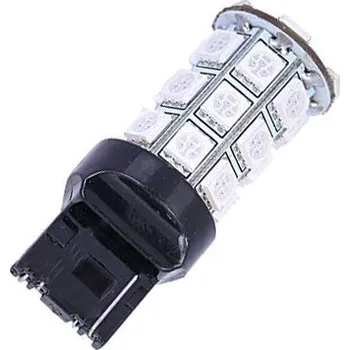 Autožárovka Žárovka LED T20(7440) 12V/4W červená, 24xSMD5050