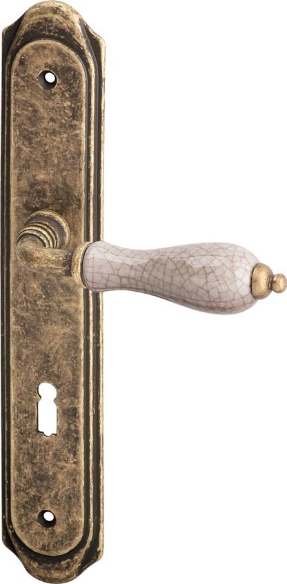AC-T Servis ACT dveřní kování ANTIK (bronz) Provedení: WC (klika/klika, WC zámek), Rozteč: 72 mm