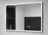 Zrcadlo Koupelnové LED zrcadlo s dotykovým senzorem a zobrazením času 100 x 60 cm