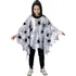 Karnevalový kostým Rappa Dětský plášť pavouk s kapucí bílý/černý 104-150 cm