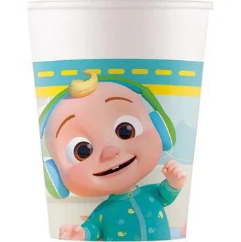 Party nádobí COCOMELON kelímky 8 ks, 200 ml