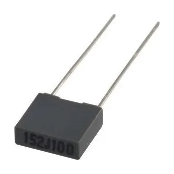 Kondenzátor 1n5/100V CF1 RM5 fóliový kondenzátor