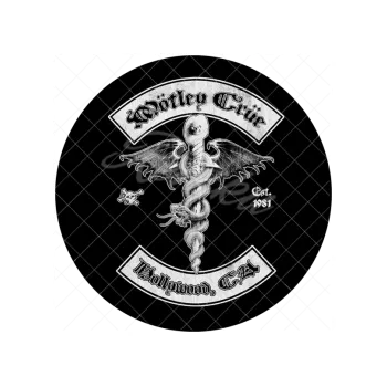 Jedlá dekorace na dort Mötley Crüe, VARIANTA Jedlý papír 1679